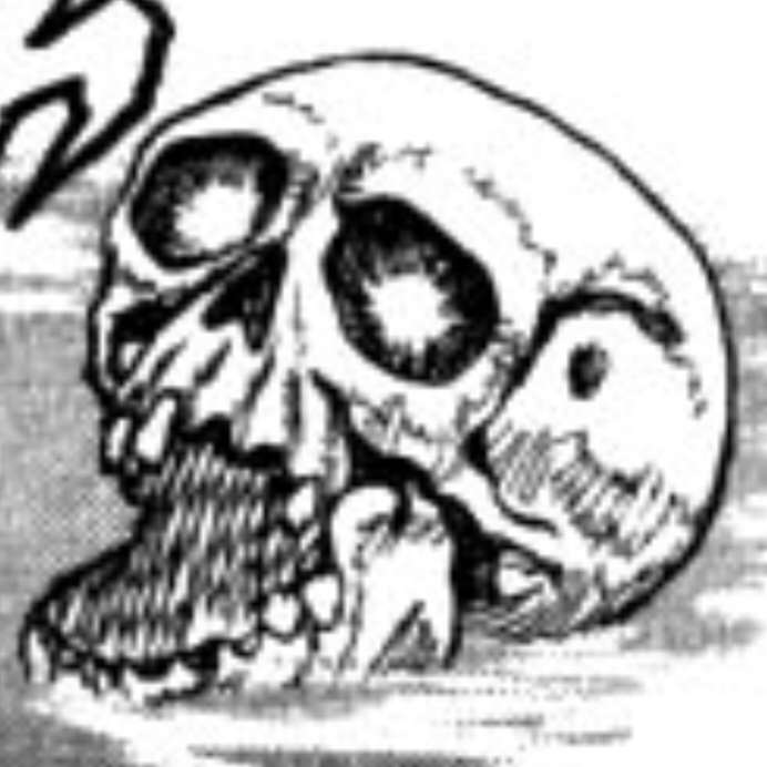 A skull from the manga Berserk.